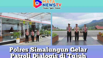 Polres Simalungun Gelar Patroli Dialogis di Tujuh Destinasi Wisata Danau Toba