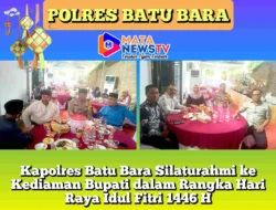 Kapolres Batu Bara Silaturahmi ke Kediaman Bupati dalam Rangka Hari Raya Idul Fitri 1446 H