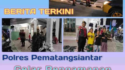 Polres Pematangsiantar Gelar Patroli Keamanan Saat Tarawih, Pastikan Kondusivitas di Bulan Ramadhan