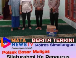 Kapolsek Bosar Maligas Silaturahmi dengan Pengurus BKM Masjid Al-Ikhlas Sei Mangke