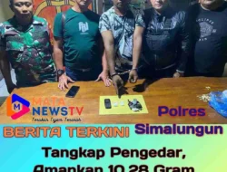 Polsek Bosar Maligas Tangkap Pengedar Sabu di Simalungun, Amankan 10,28 Gram Barang Bukti
