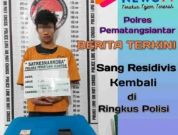 Residivis Narkoba Kembali Ditangkap..!  Polisi Grebek Pengedar di Siantar Utara