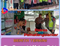 Tim Supervisi Mabes Polri Tinjau Pos Pam I Pematangsiantar dalam Operasi Ketupat Toba 2025