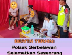 Polsek Serbalawan Berhasil Selamatkan Perempuan yang Hendak Bunuh Diri di Rel Kereta Api