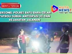 Personel Polres Batu Bara Gelar Patroli Subuh, Antisipasi 3C dan Kejahatan Jalanan