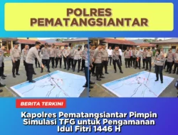 Kapolres Pematangsiantar Pimpin Simulasi TFG untuk Pengamanan Idul Fitri 1446 H