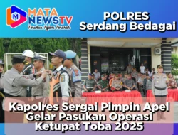 Kapolres Sergai Pimpin Apel Gelar Pasukan Operasi Ketupat Toba 2025