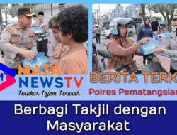 Satlantas Polres Pematangsiantar Bagikan Takjil Gratis, Ingatkan Pengendara Tertib Lalu Lintas