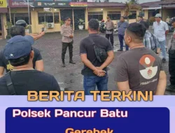 Grebek Sarang Narkoba, 2 (Dua) Pelaku Diciduk, Gubuk Sarang Sabu diratakan