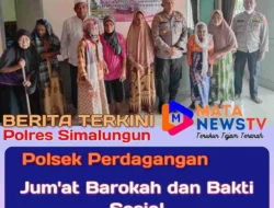 Polsek Perdagangan Distribusikan Bantuan Sembako untuk Masyarakat Kurang Mampu