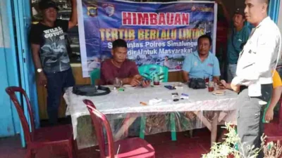 Satlantas Polres Simalungun Gelar Sosialisasi Tertib Berlalu Lintas di Pematangraya