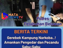 Gerebek Kampung Narkoba..!  Sat Narkoba Polres Pelabuhan Belawan Ringkus Pengedar Dan Pecandu Sabu