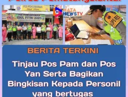 Tinjau Pos Pengamanan dan Pelayanan Operasi Ketupat Toba 2025