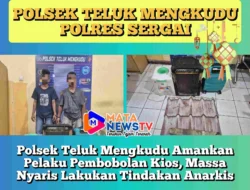 Polsek Teluk Mengkudu Amankan Pelaku Pembobolan Kios, Massa Nyaris Lakukan Tindakan Anarkis