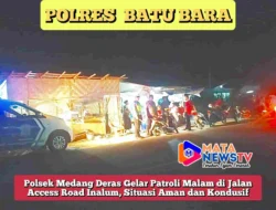 Polsek Medang Deras Gelar Pat_roli Malam di Jalan Access Road Inalum, Situasi Aman dan Kondusif