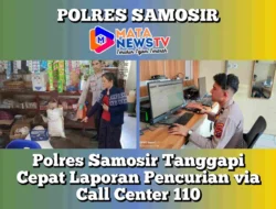 Polres Samosir Tanggapi Cepat Laporan Pencurian via Call Center 110