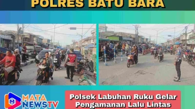 Polsek Labuhan Ruku Gelar Pengamanan Lalu Lintas Jelang Idul Fitri 1446