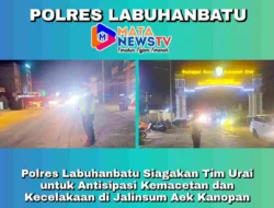 Polres Labuhanbatu Siagakan Tim Urai untuk Antisipasi Kemacetan dan Kecelakaan di Jalinsum Aek Kanopan