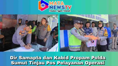 Dir Samapta dan Kabid Propam Polda Sumut Tinjau Pos Pelayanan Operasi Ketupat Toba 2025 di Samosir