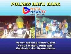 Polsek Medang Deras Gelar Patroli Malam, Antisipasi Kejahatan dan Premanisme