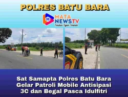 Sat Samapta Polres Batu Bara Gelar Patroli Mobile Antisipasi 3C dan Begal Pasca Idulfitri