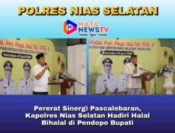 Pererat Sinergi Pascalebaran, Kapolres Nias Selatan Hadiri Halal Bihalal di Pendopo Bupati