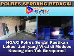 HOAX! Polres Sergai Pastikan Lokasi Judi yang Viral di Medsos Kosong dan Tak Beroperasi