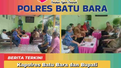 Kapolres Batu Bara dan Bupati Laksanakan Giat Cooling System Sambang Kamtibmas Jelang Idul Fitri