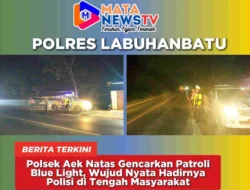 Polsek Aek Natas Gencarkan Patroli Blue Light, Wujud Nyata Hadirnya Polisi di Tengah Masyarakat