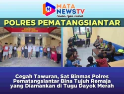 Cegah Tawuran, Sat Binmas Polres Pematangsiantar Bina Tujuh Remaja yang Diamankan di Tugu Dayok Merah