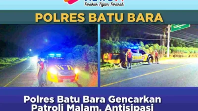 Polres Batu Bara Gencarkan Patroli Malam, Antisipasi Kejahatan Pasca Idulfitri