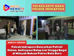 Polsek Indrapura Gencarkan Patroli Malam, Antisipasi Balap Liar hingga Begal di Wilayah Hukum Polres Batu Bara