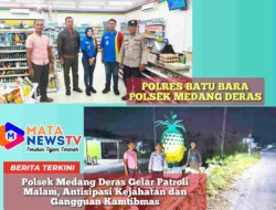 Polsek Medang Deras Gelar Patroli Malam, Antisipasi Kejahatan dan Gangguan Kamtibmas