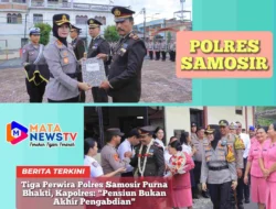 Tiga Perwira Polres Samosir Purna Bhakti, Kapolres: “Pensiun Bukan Akhir Pengabdian”