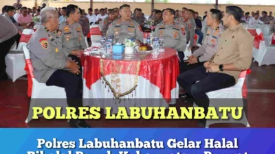 Polres Labuhanbatu Gelar Halal Bihalal Penuh Kehangatan, Pererat Soliditas dan Kebersamaan
