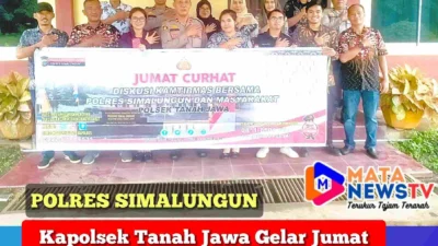 Kapolsek Tanah Jawa Gelar Jumat Curhat di PTPN Bah Jambi, Perkuat Sinergi Jaga Kamtibmas