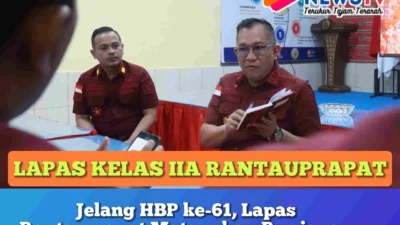 Jelang HBP ke-61, Lapas Rantauprapat Matangkan Persiapan Lewat Rapat Internal