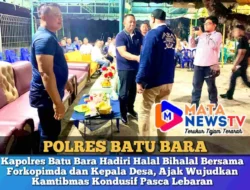 Kapolres Batu Bara Hadiri Halal Bihalal Bersama Forkopimda dan Kepala Desa, Ajak Wujudkan Kamtibmas Kondusif Pasca Lebaran