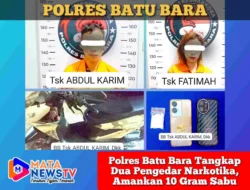 Polres Batu Bara Tangkap Dua Pengedar Narkotika, Amankan 10 Gram Sabu
