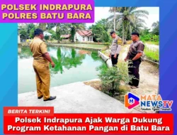 Polsek Indrapura Ajak Warga Dukung Program Ketahanan Pangan di Batu Bara