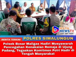 Polsek Bosar Maligas Hadiri Musyawarah Pencegahan Kenakalan Remaja di Ujung Padang, Tegaskan Komitmen Polri Hadir di Tengah Masyarakat