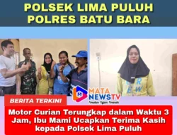 Motor Curian Terungkap dalam Waktu 3 Jam, Ibu Mami Ucapkan Terima Kasih kepada Polsek Lima Puluh