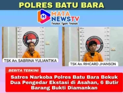 Satres Narkoba Polres Batu Bara Bekuk Dua Pengedar Ekstasi di Asahan, 6 Butir Barang Bukti Diamankan