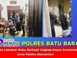 Polsek Labuhan Ruku Berhasil Ungkap Kasus Curanmor, Lima Pelaku Diamankan