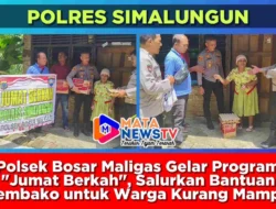 Polsek Bosar Maligas Gelar Program “Jumat Berkah”, Salurkan Bantuan Sembako untuk Warga Kurang Mampu