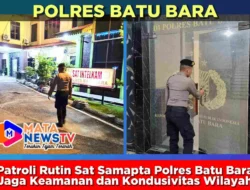 Patroli Rutin Sat Samapta Polres Batu Bara Jaga Keamanan dan Kondusivitas Wilayah
