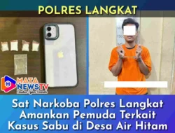 Sat Narkoba Polres Langkat Amankan Pemuda Terkait Kasus Sabu di Desa Air Hitam