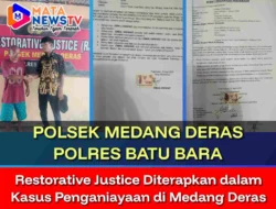 Restorative Justice Diterapkan dalam Kasus Penganiayaan di Medang Deras
