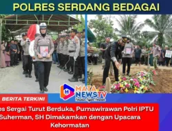 Polres Sergai Turut Berduka, Purnawirawan Polri IPTU Suherman, SH Dimakamkan dengan Upacara Kehormatan