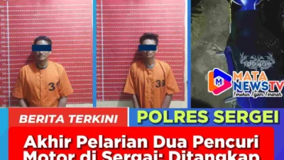 Asyik Main HP, Dua Pencuri Motor di Sergai Diciduk Polisi